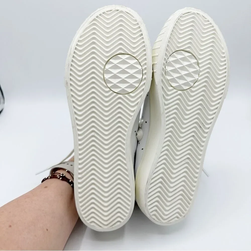 Adidas Women's Everyn White‎ Leather Perforated Platform Sneakers White 6M